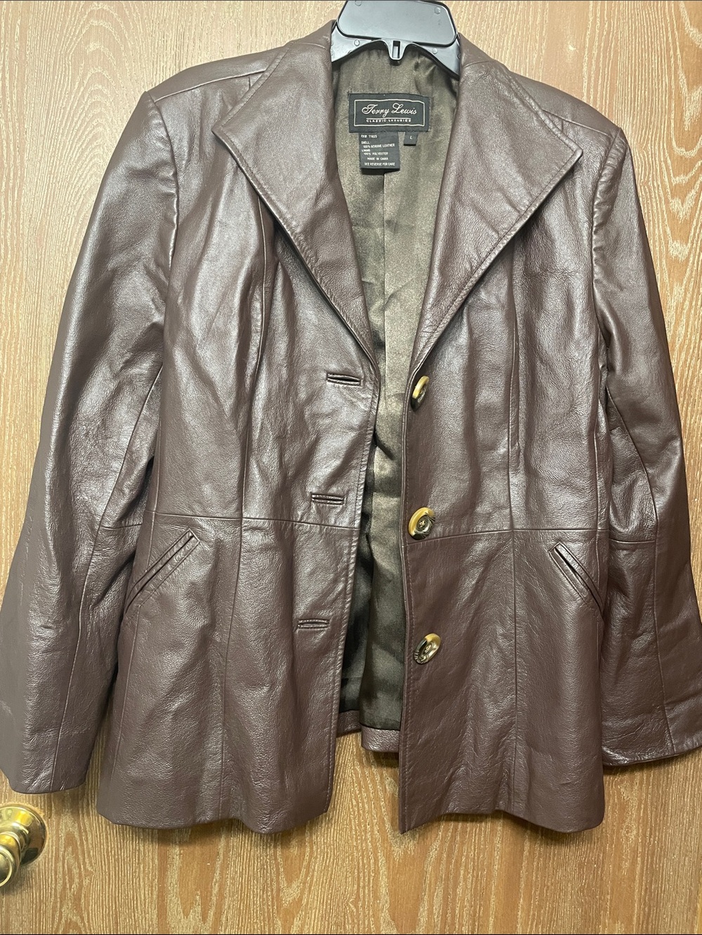 Terry Lewis Classic Luxuries Brown Leather Jacket